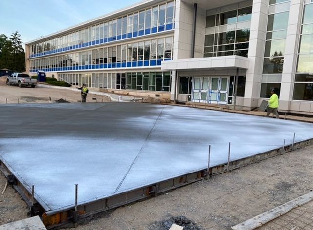 Image of concrete work at a commercial building 