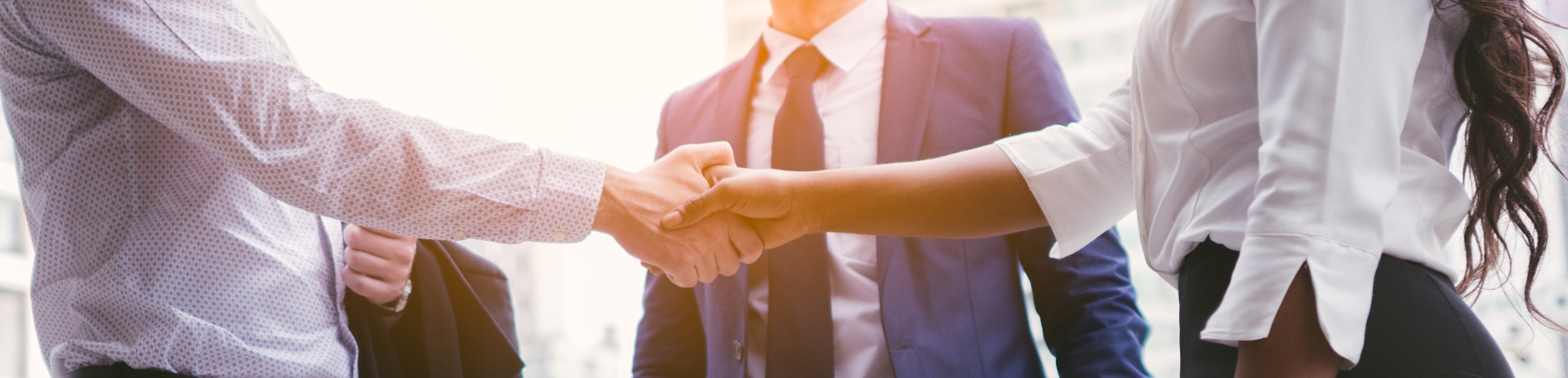 Image of man and woman shaking hands