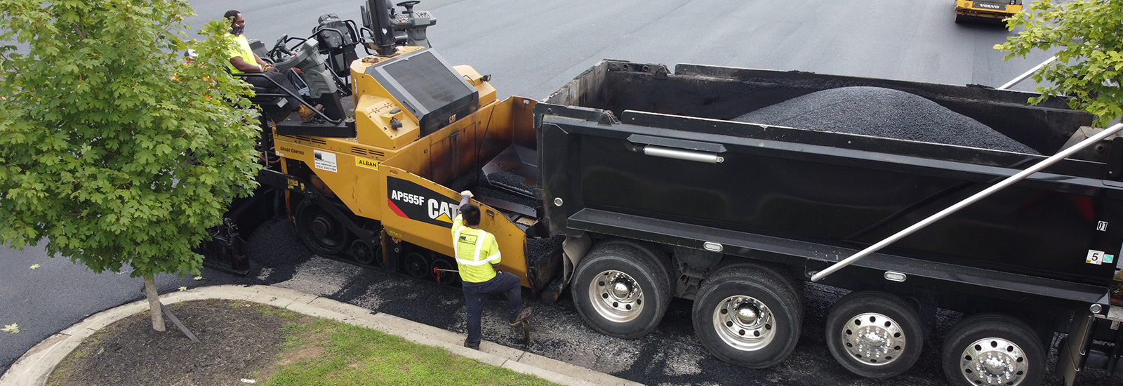 Image of of truck filled with asphalt