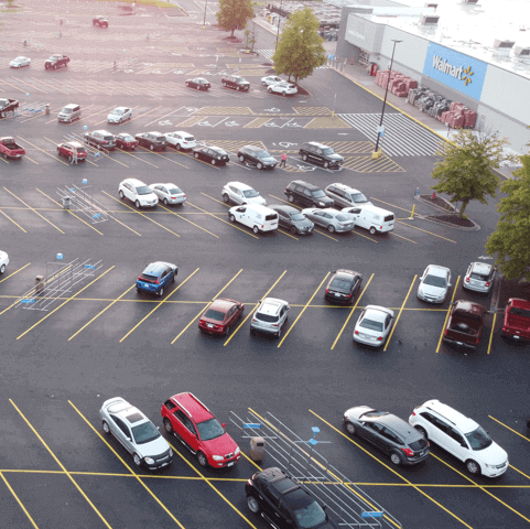 Image of Walmart parking lot 